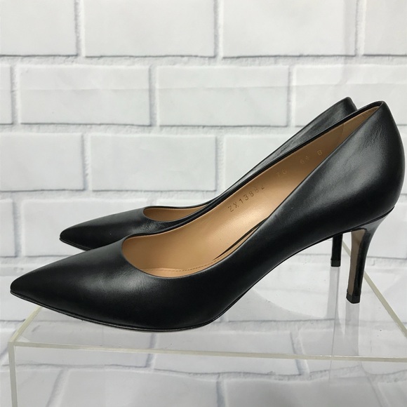 Salvatore Ferragamo Susi Black Leather Pumps 6.5 - Picture 4 of 8